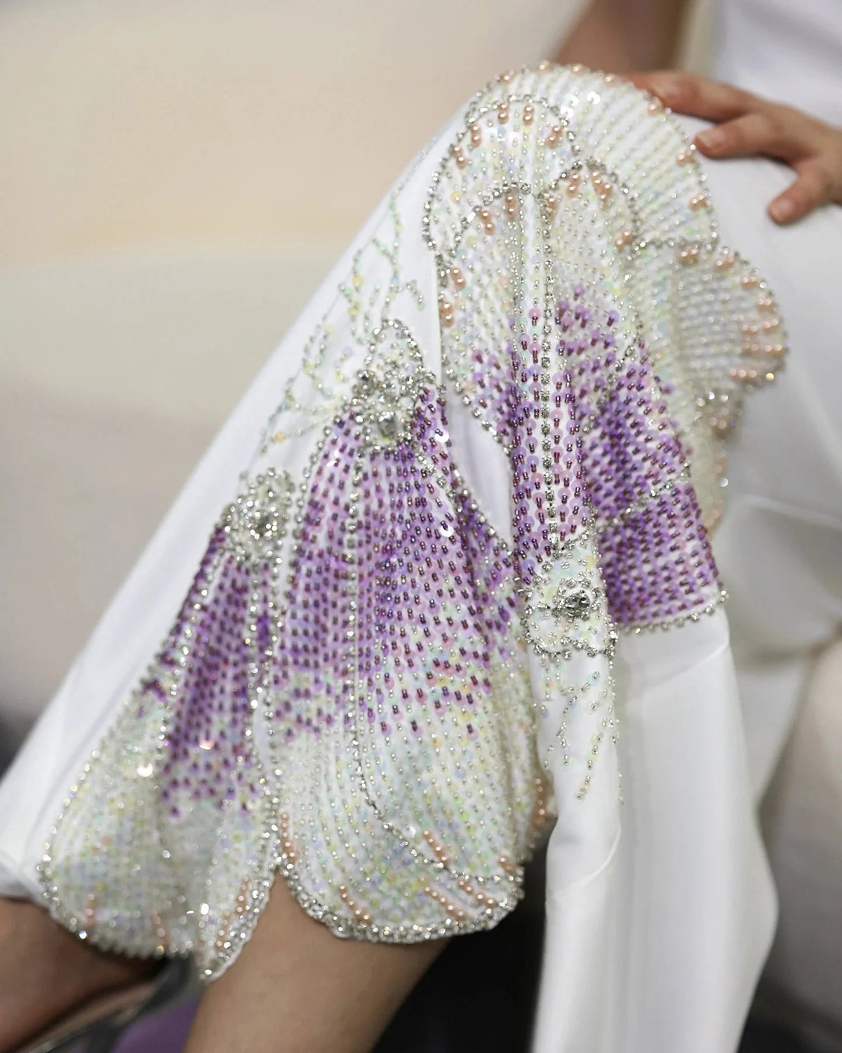 White Lilac Butterfly Luxury Evening Dresses for Women Wedding Arab One Shoulder Midi Formal Party Dress SS475