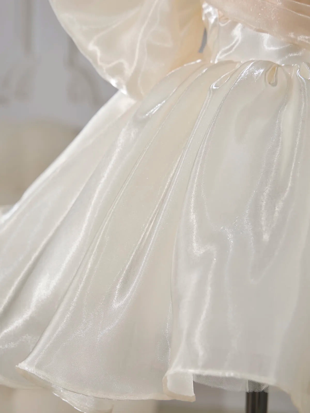 C003 Light Champagne flower girl dress