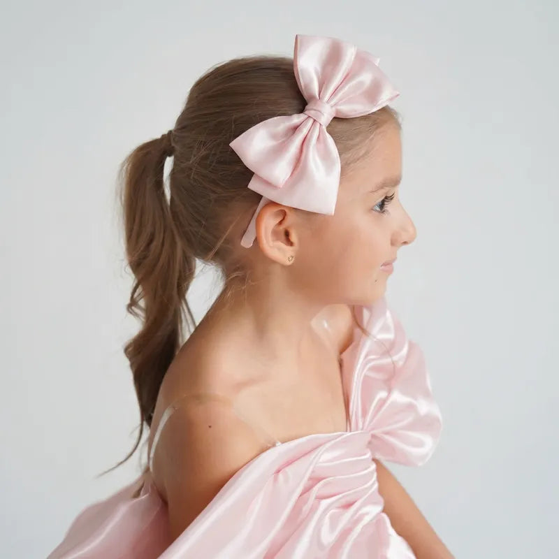C003 Pink flower girl dress