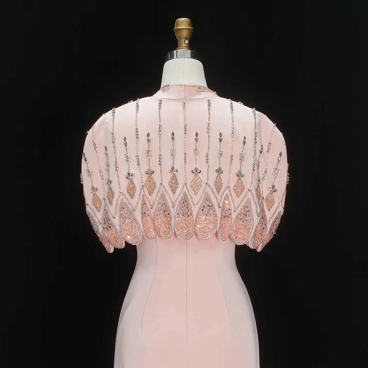 beaded bolero jackets for evening dresses WOMLAYOUT Women's Evening Shrug Sequin Beaded Open Front Wedding Cocktail Formal Bolero Small Black at Amazon Women's Clothing store