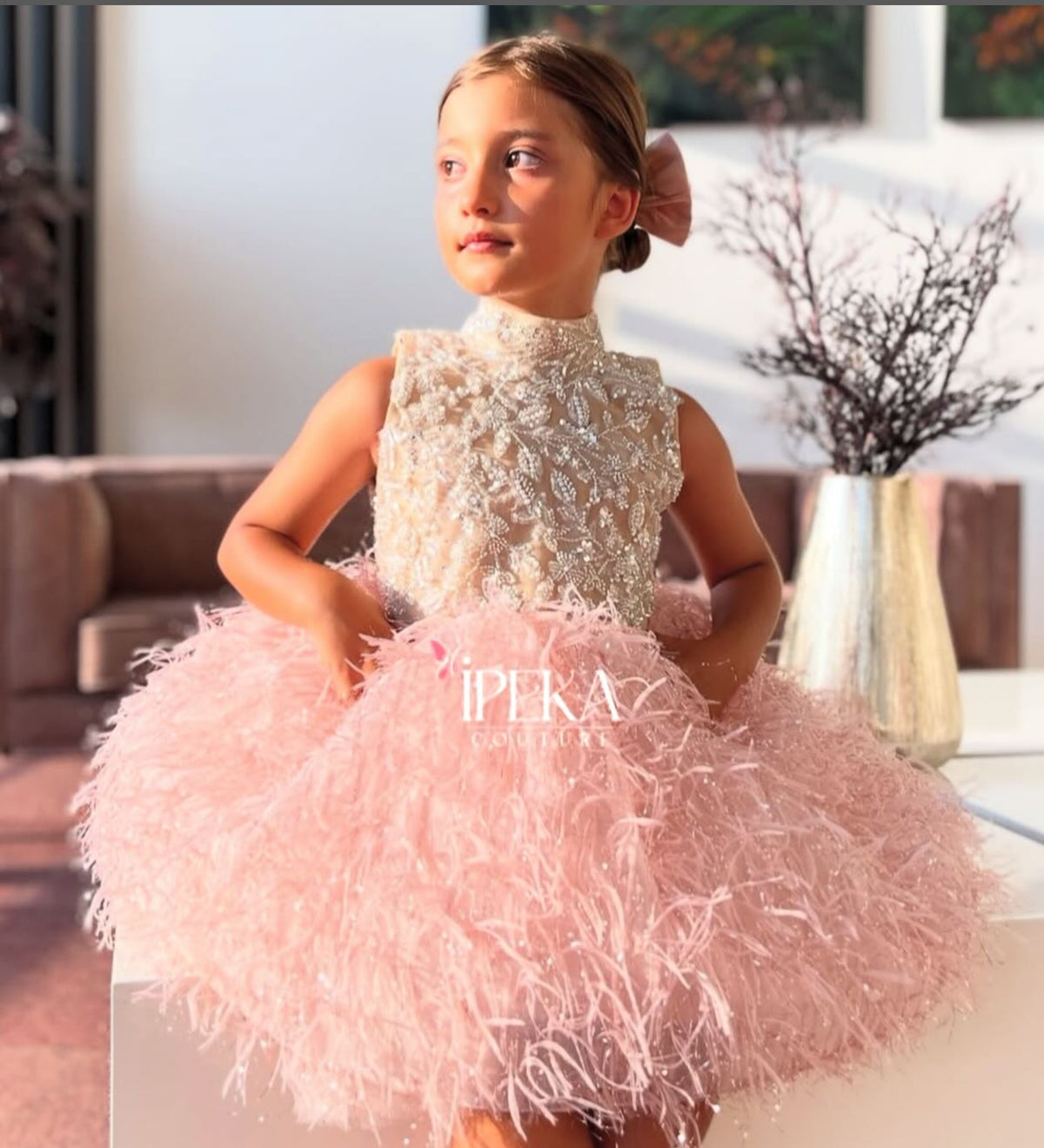 fuzzy pink dress Pink Fuzzy Knit Mini Dress