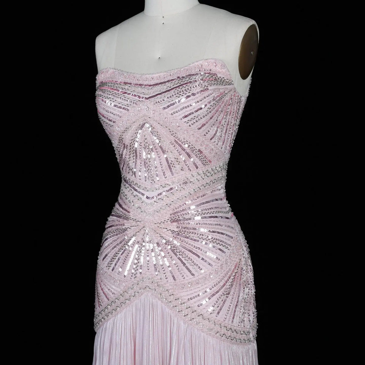 SS325 Burgundy beaded square-neck cap-sleeve mermaid evening dress